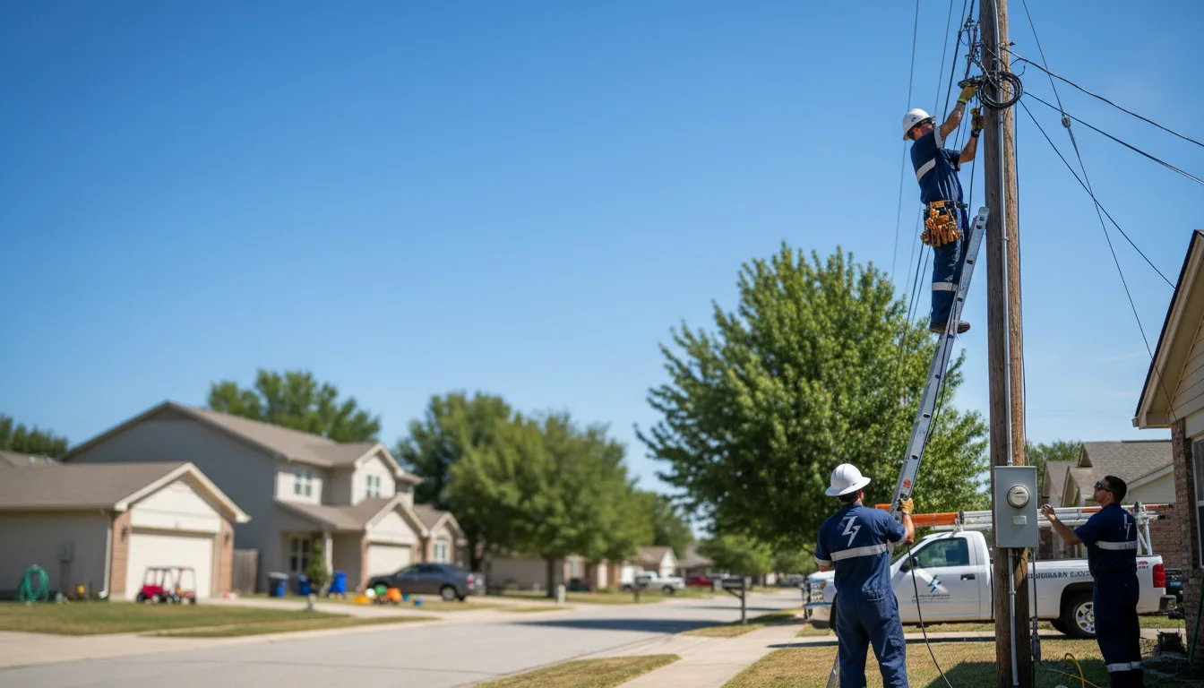 Residential electrician providing installation services in Knoxville, PA